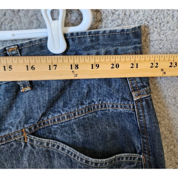 Y2K Marithe Francois Girbaud Double Button Skater Hip Hop Blue Jeans Size 44 - Picture 11 of 16